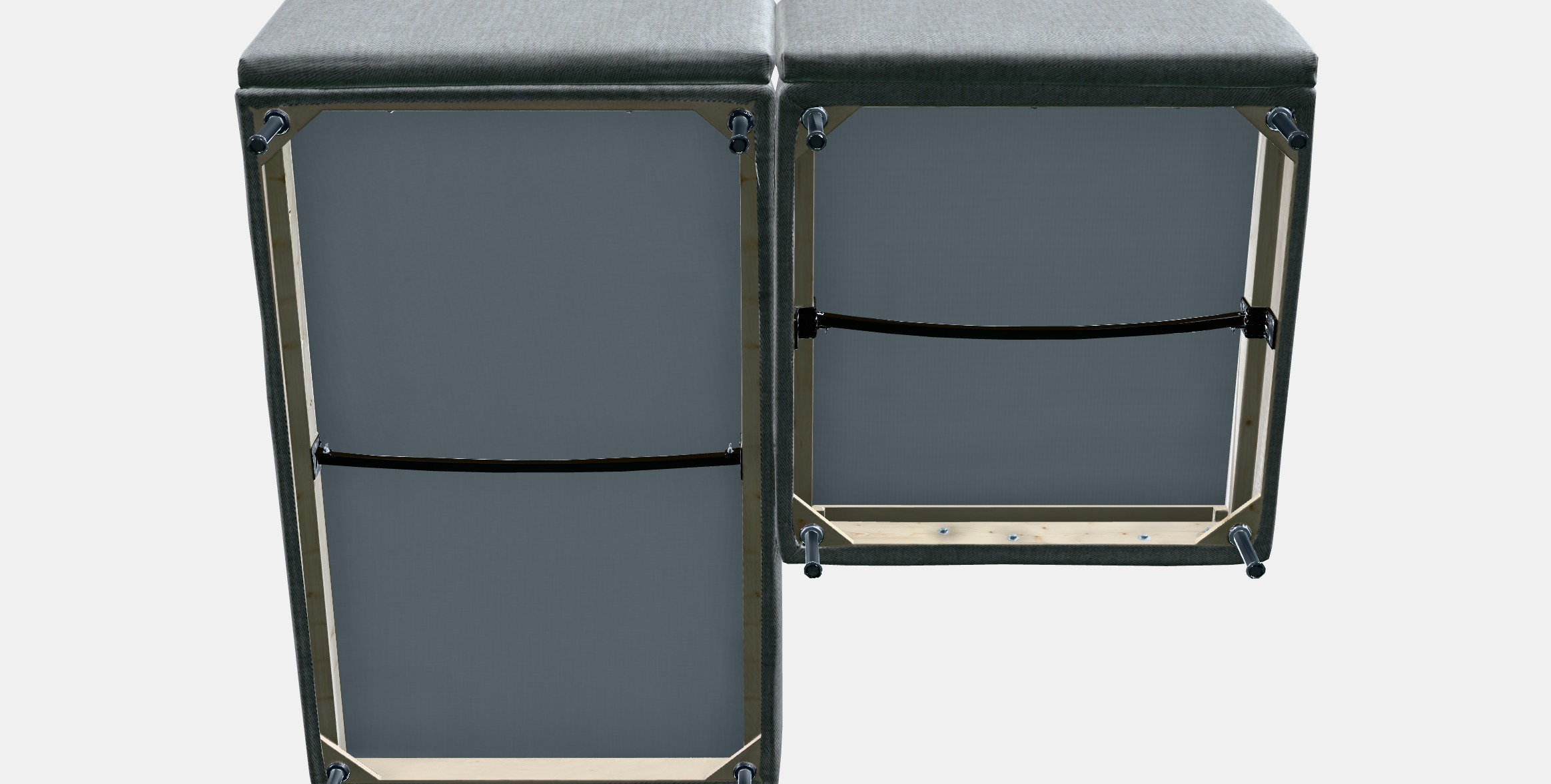 SODERHAMN 2-seat sofa Low-poly 3D model_5