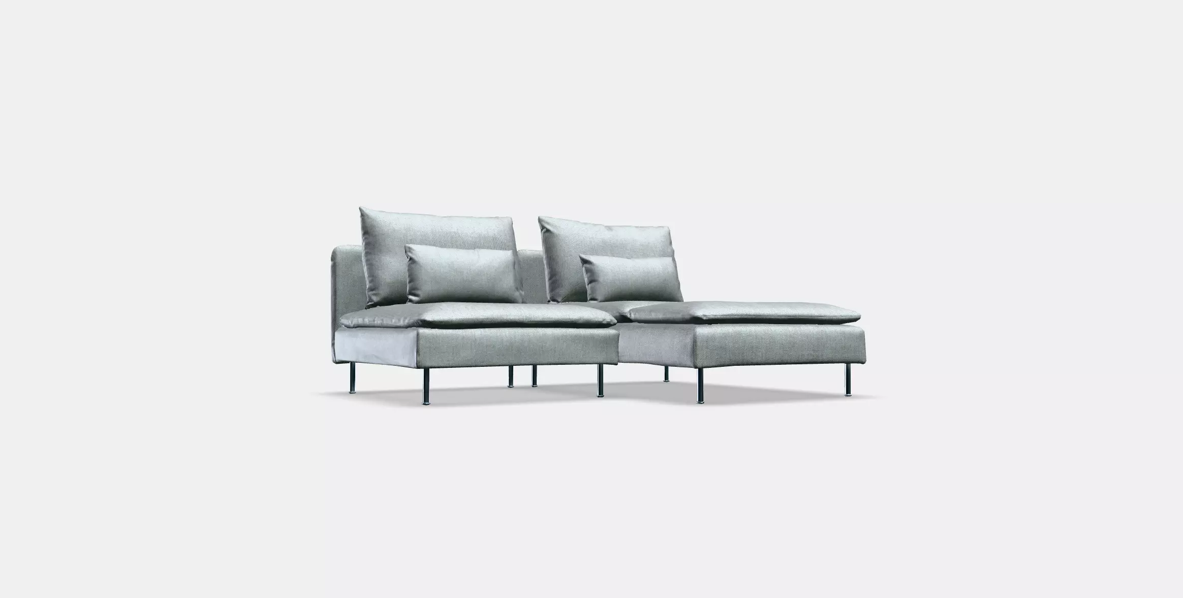 SODERHAMN 2-seat sofa Low-poly 3D model_0