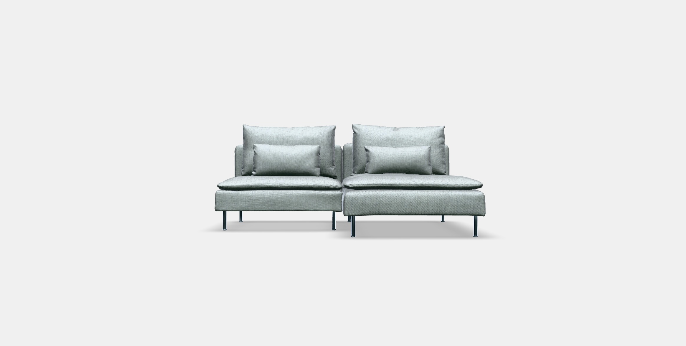 SODERHAMN 2-seat sofa Low-poly 3D model_8