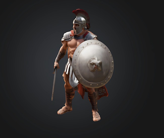 Gladiator 3D print model_3