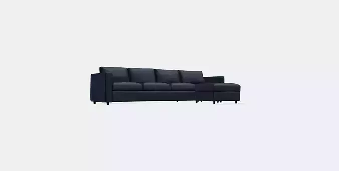 VIMLE Cover 4-seat sofa w chaise longue