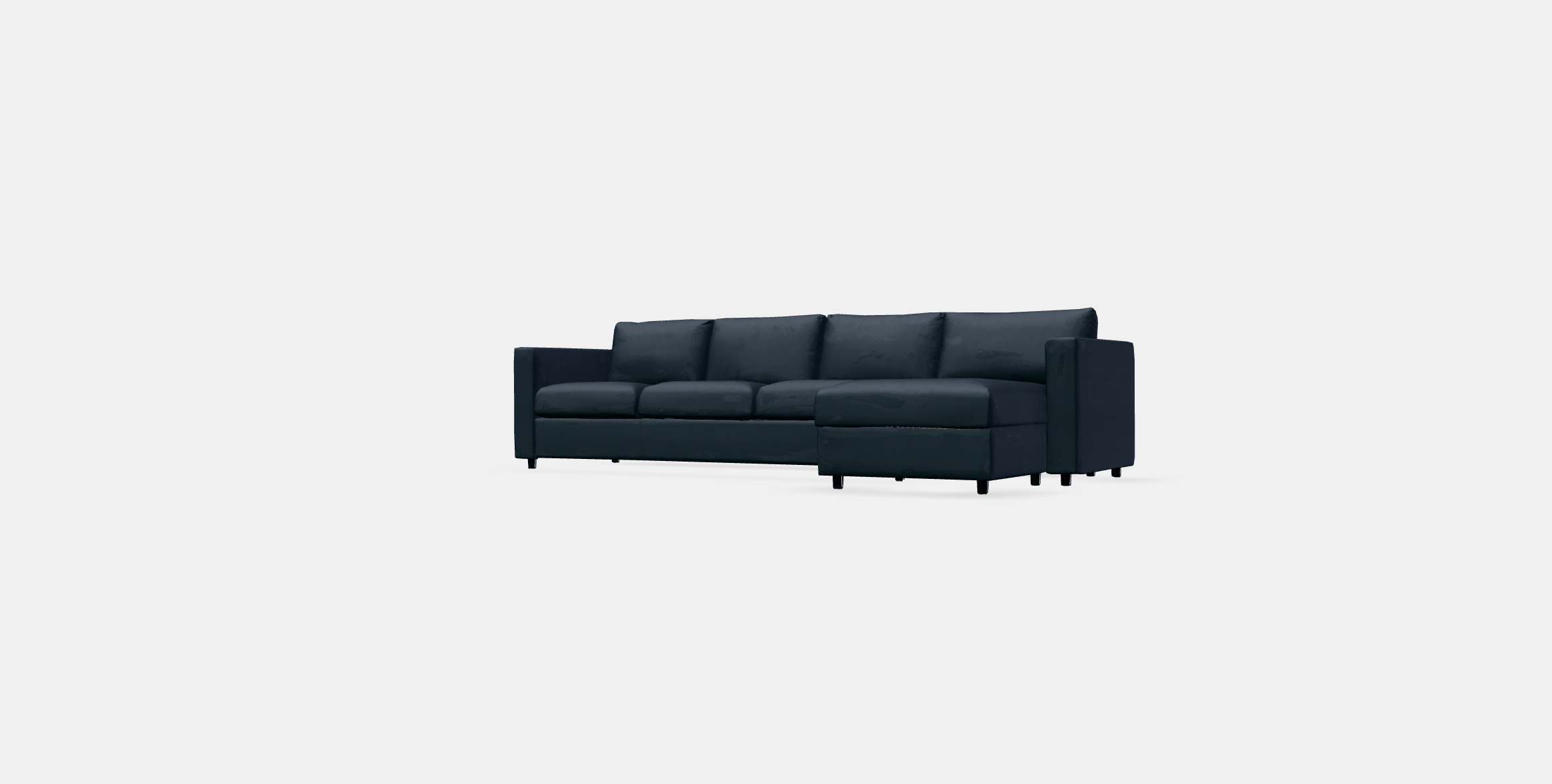 VIMLE Cover 4-seat sofa w chaise longue Low-poly 3D model_12