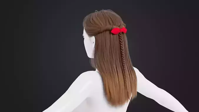 Realistic Female Hair