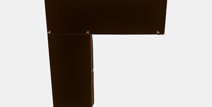 LANDSKRONA Corner sofa 5-seat 3D model 7