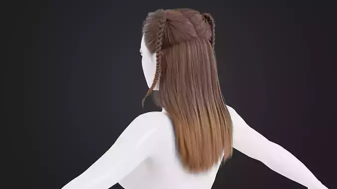 Realistic Female Hair