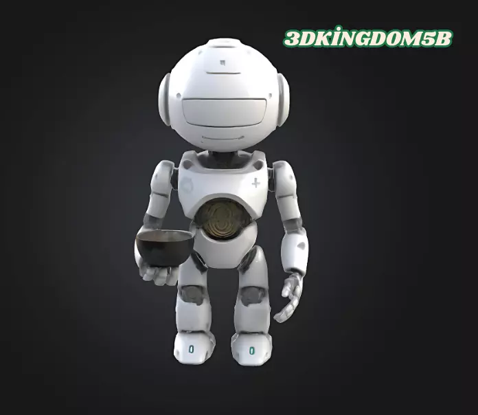 Cute Robot Figure 3D print model_0