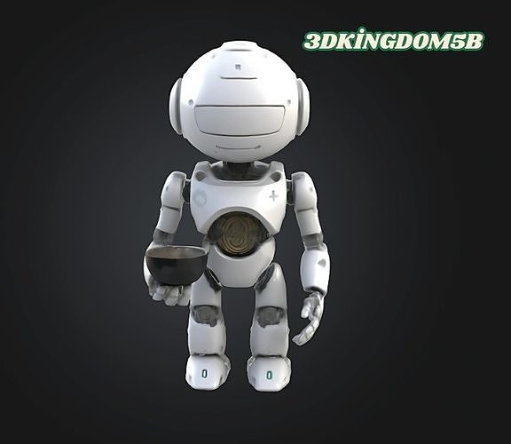 Cute Robot Figure 3D print model