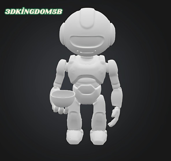 Cute Robot Figure 3D print model_1