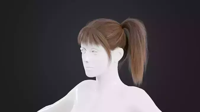 Realistic Female Hair