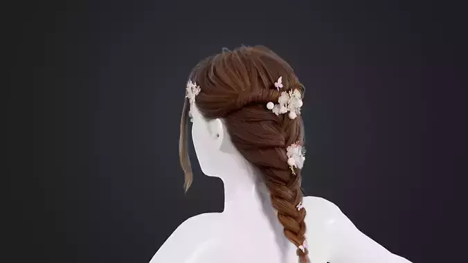 Realistic Female Hair