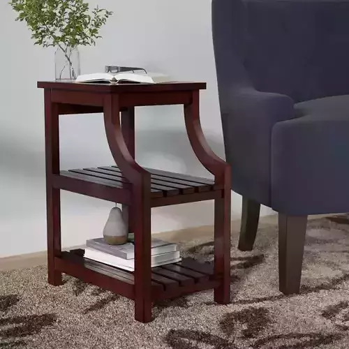 Orrum End Table and Built-In Outlets