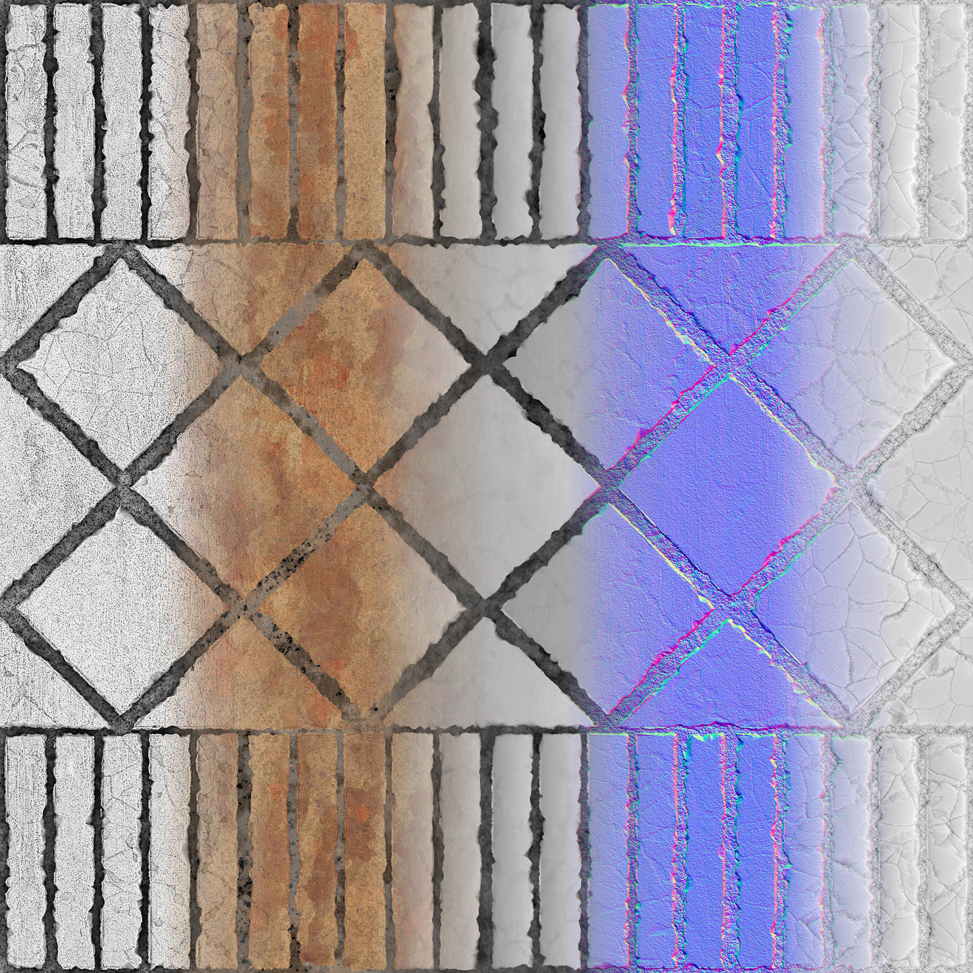 PBR Bricks 06 - Tileable 4K Texture high quality Texture_3