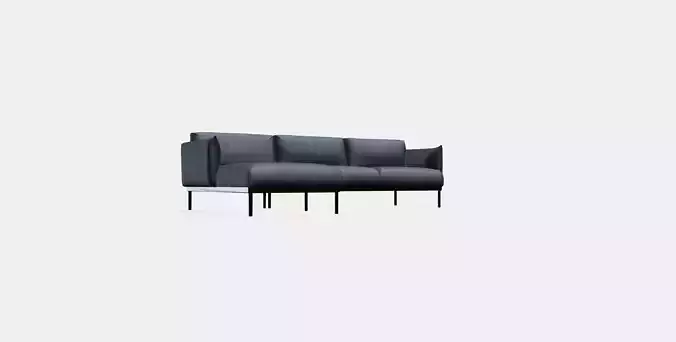 APPLARYD 3-seat sofa with chaise longue 1