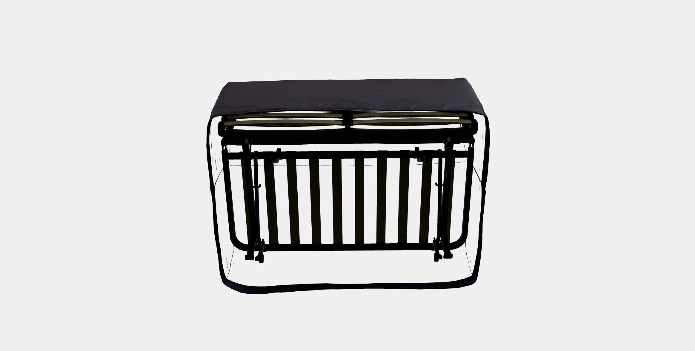 LYCKSELE LOVAS 2-seat sofa-bed 2 3D model_3