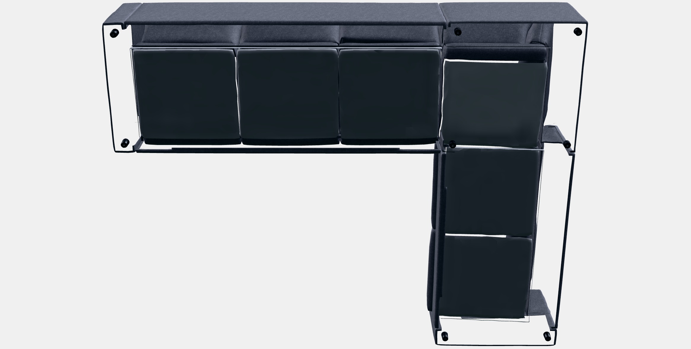 VIMLE Corner sofa 5-seat 2 3D model_7