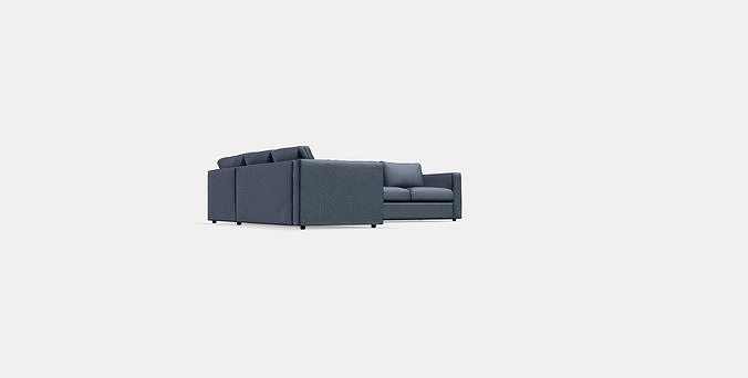 VIMLE Corner sofa 5-seat 2 3D model