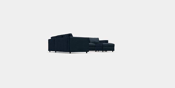 VIMLE Corner sofa 5-seat w chaise longue 3D model