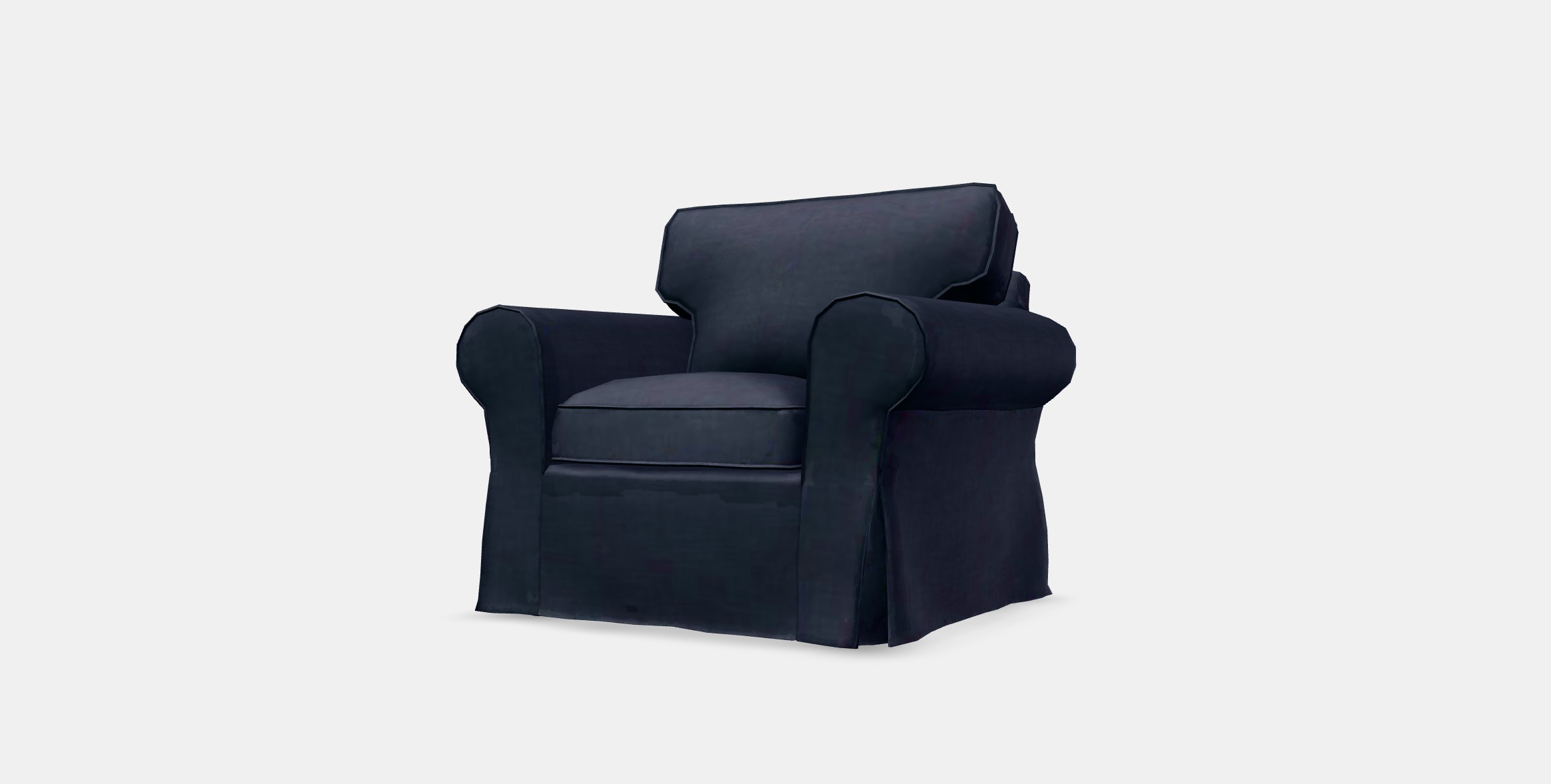 EKTORP Armchair Low-poly 3D model_14