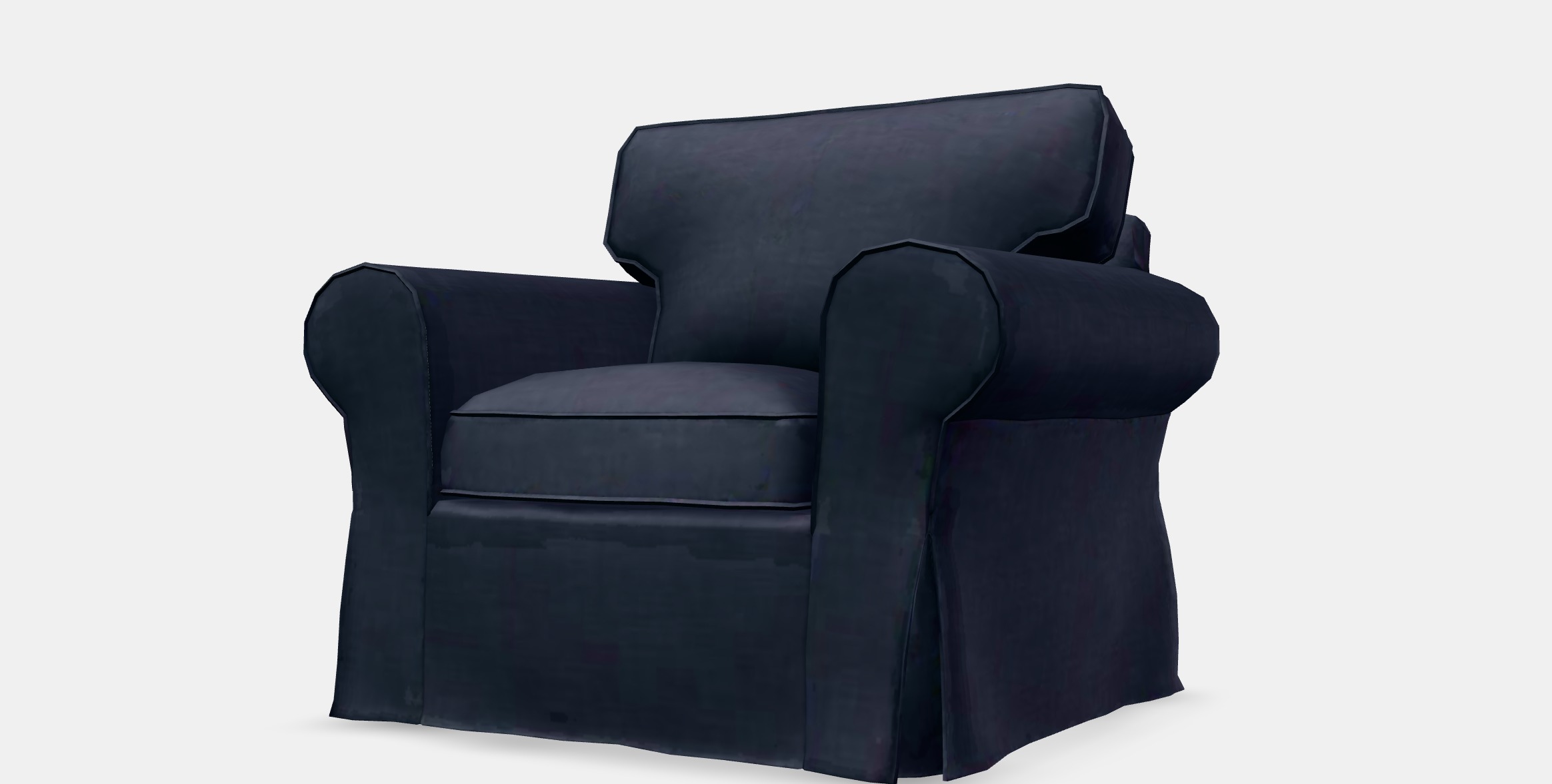 EKTORP Armchair Low-poly 3D model_12