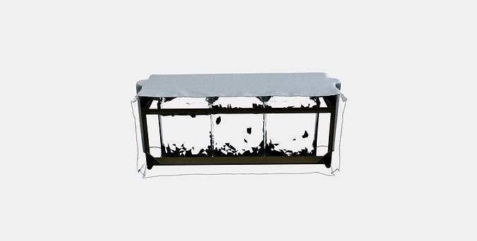 EKTORP 3-seat sofa 3D model 3