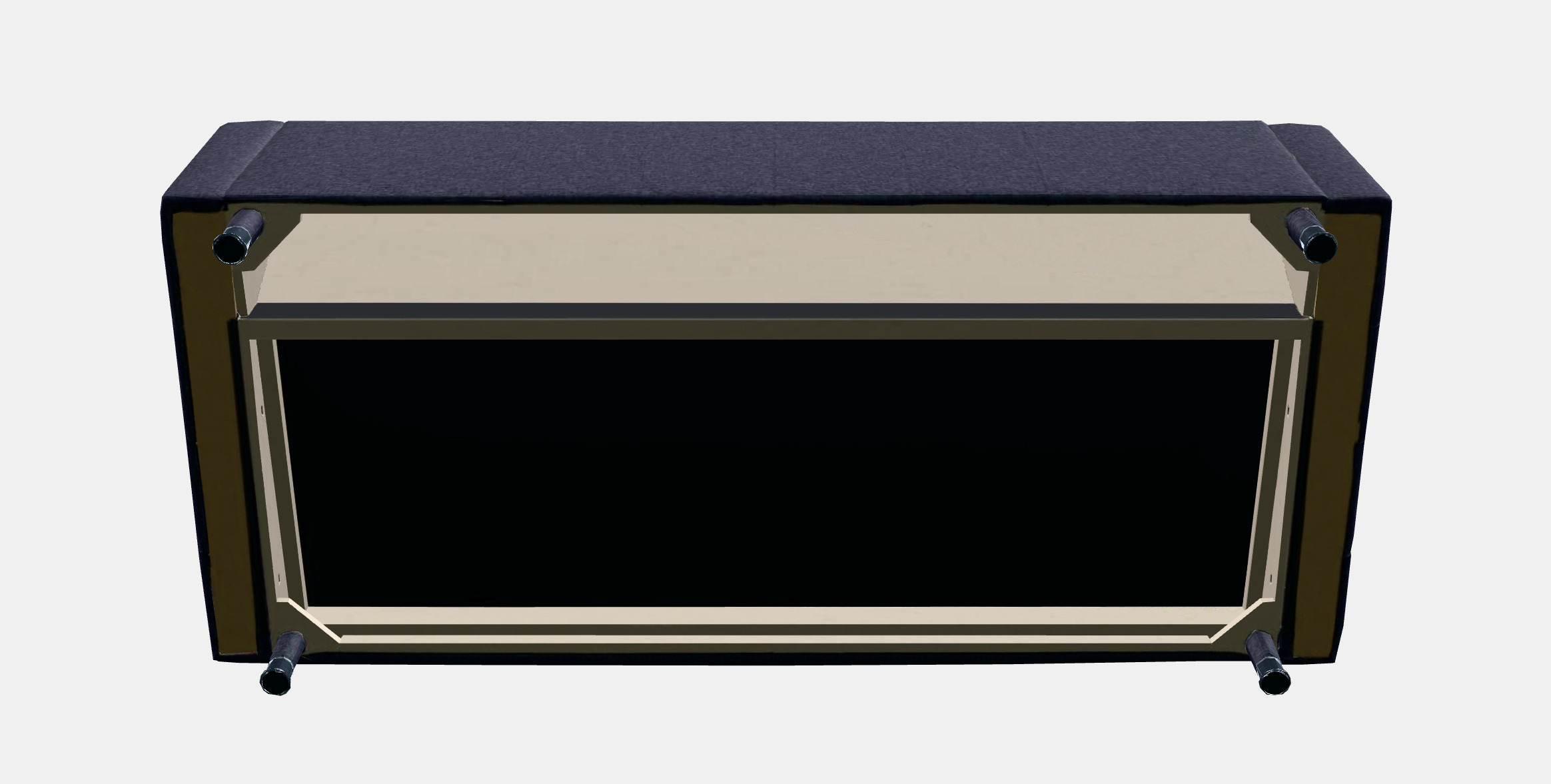 LANDSKRONA 3-seat sofa 9 Low-poly 3D model_7