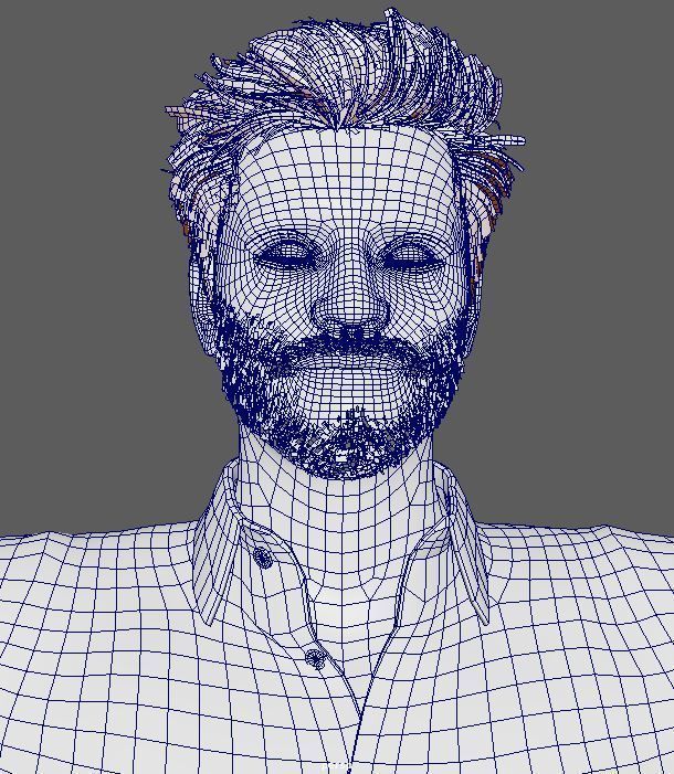 Pedro Pascal Character Low-poly 3D model_18