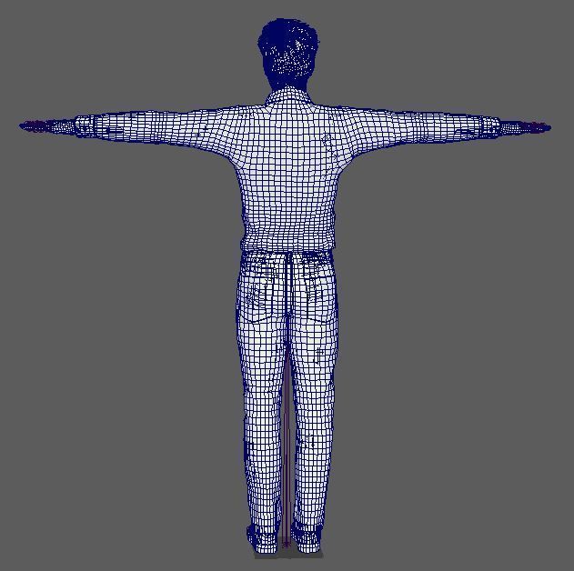 Pedro Pascal Character Low-poly 3D model_22