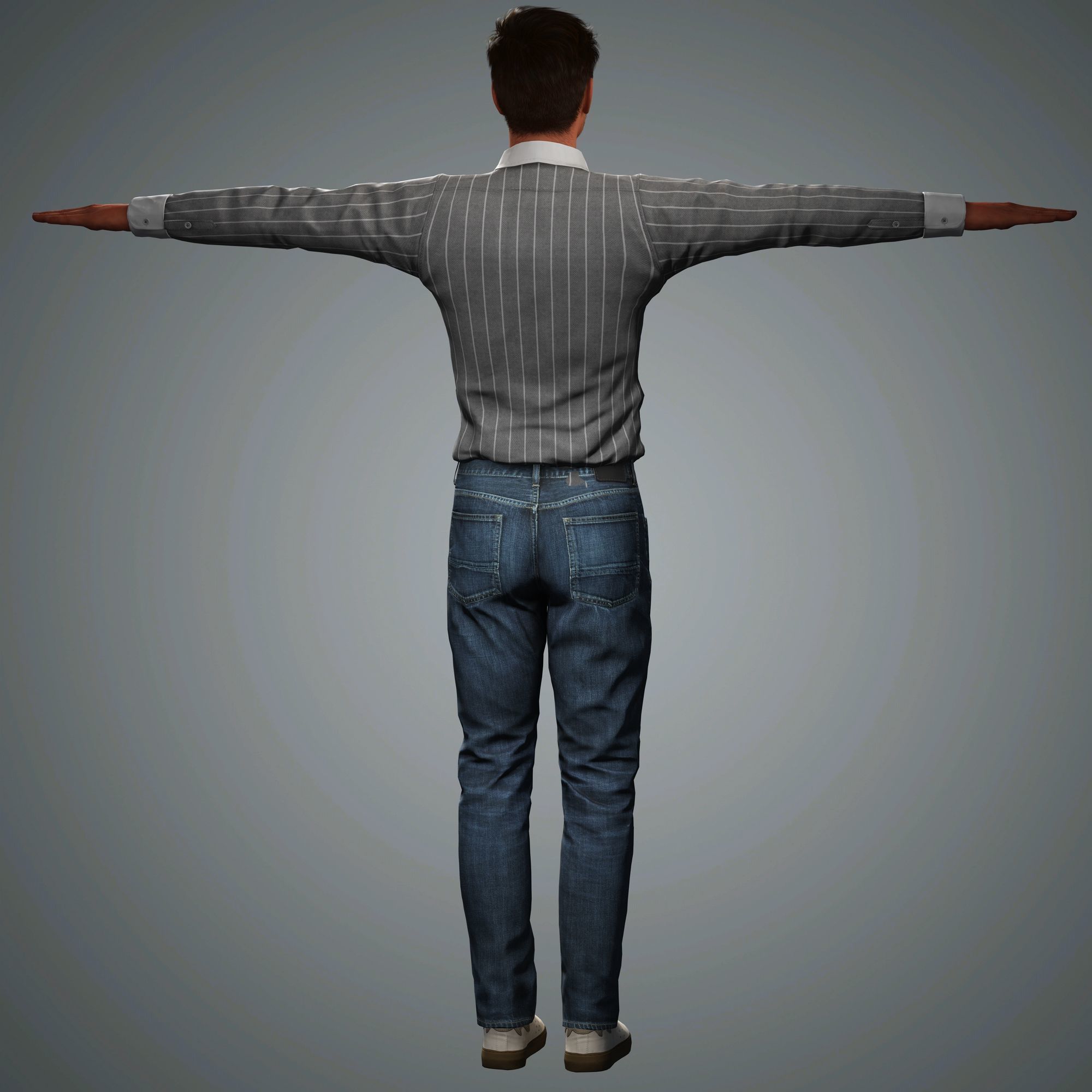 Pedro Pascal Character Low-poly 3D model_15