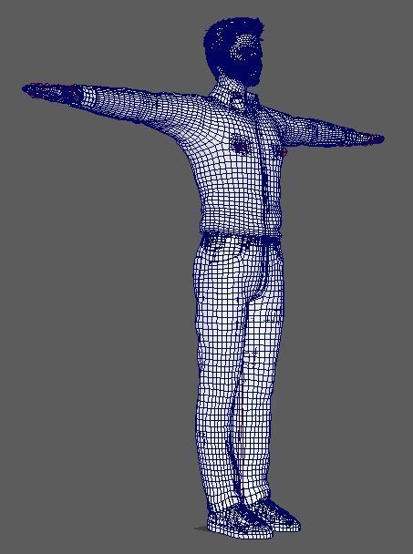 Pedro Pascal Character Low-poly 3D model_23