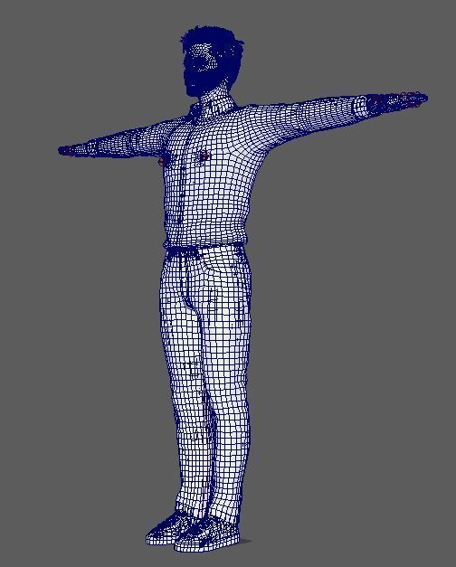 Pedro Pascal Character Low-poly 3D model_20