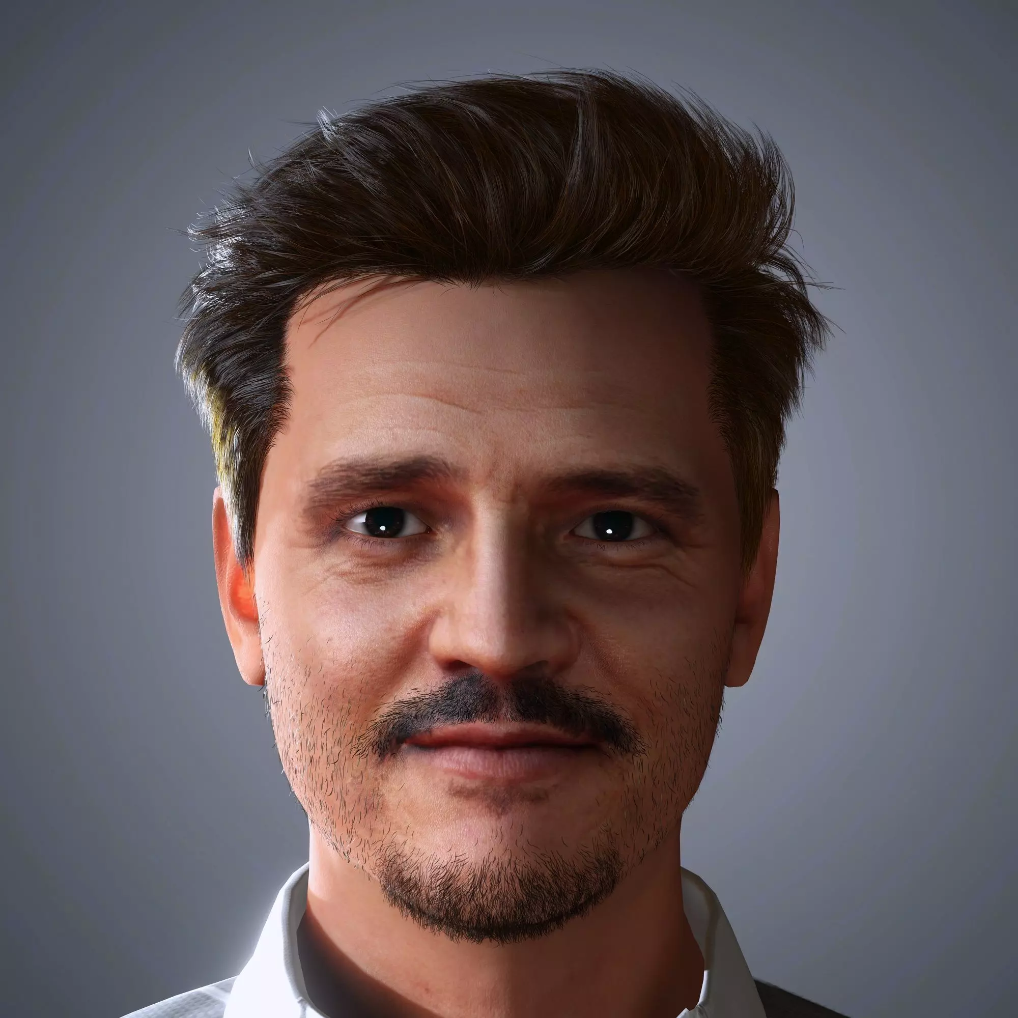 Pedro Pascal Character Low-poly 3D model_0