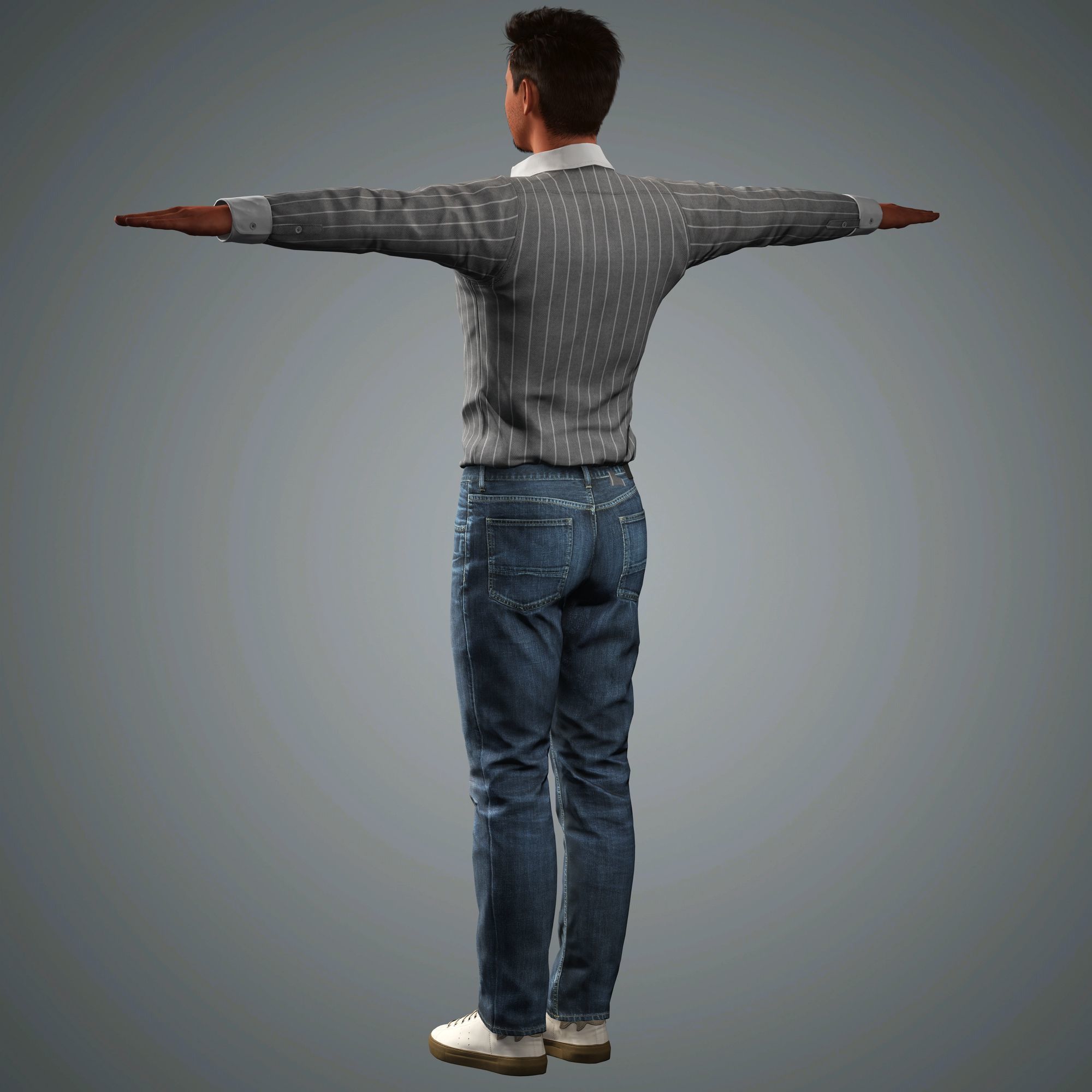 Pedro Pascal Character Low-poly 3D model_14