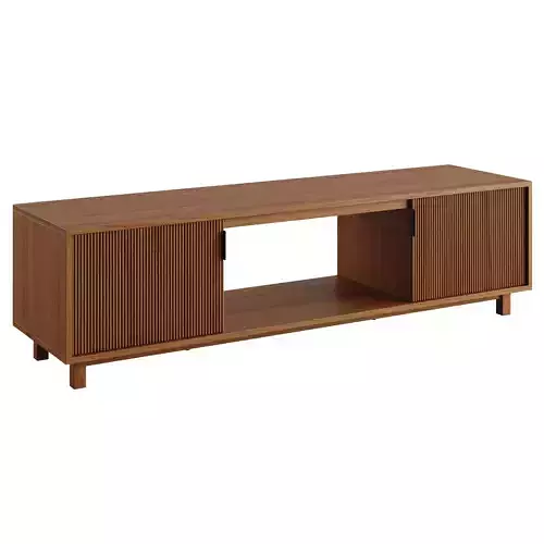 Solin Fluted Door Media Stand