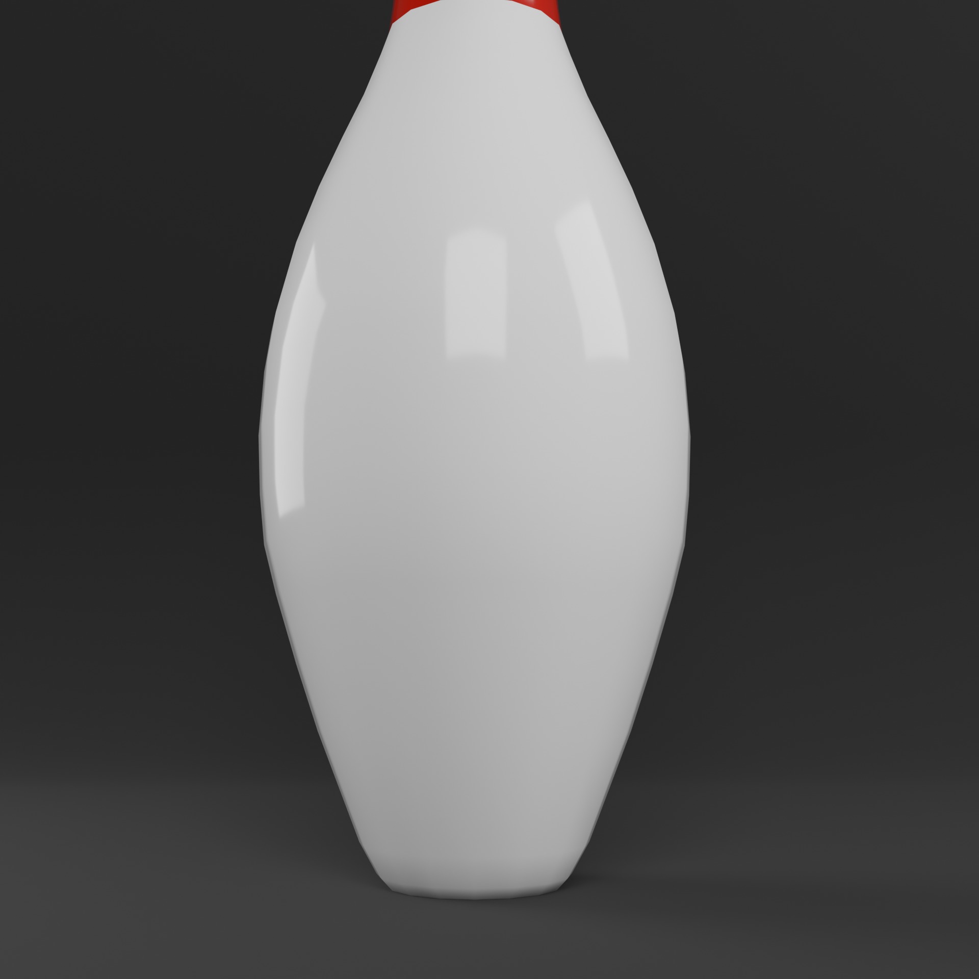 Bowling Pin Low-poly 3D model_3