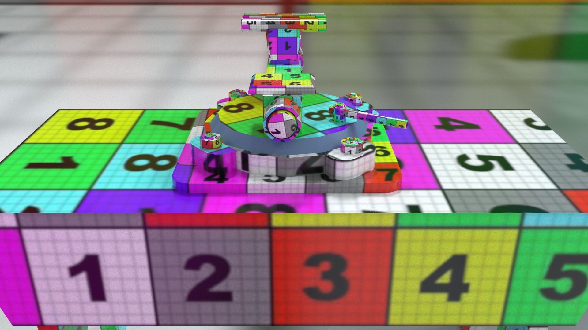 laos Vintage Bench Vise Low-poly 3D model_13