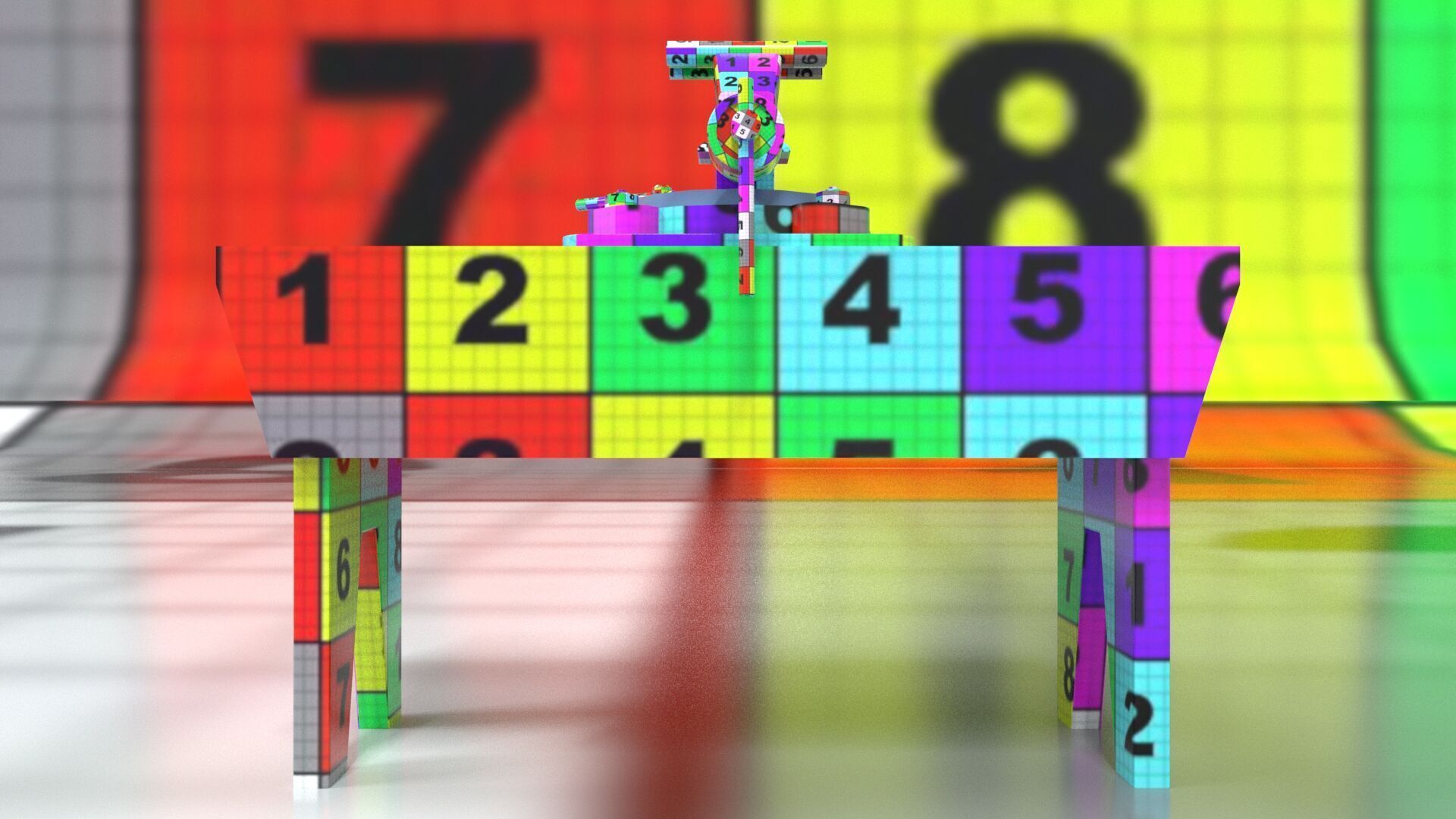 laos Vintage Bench Vise Low-poly 3D model_10