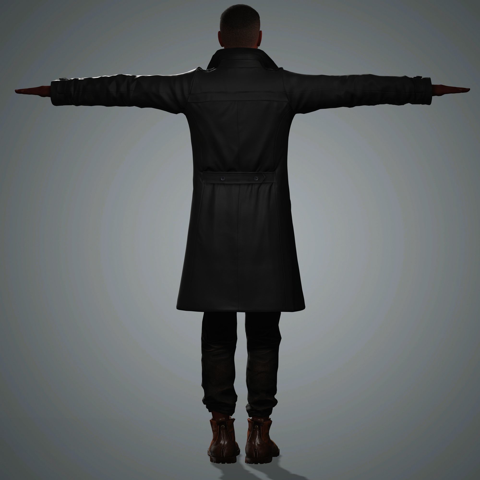 Anthony Mackie Character Low-poly 3D model_15