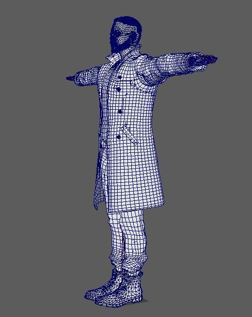 Anthony Mackie Character Low-poly 3D model_20