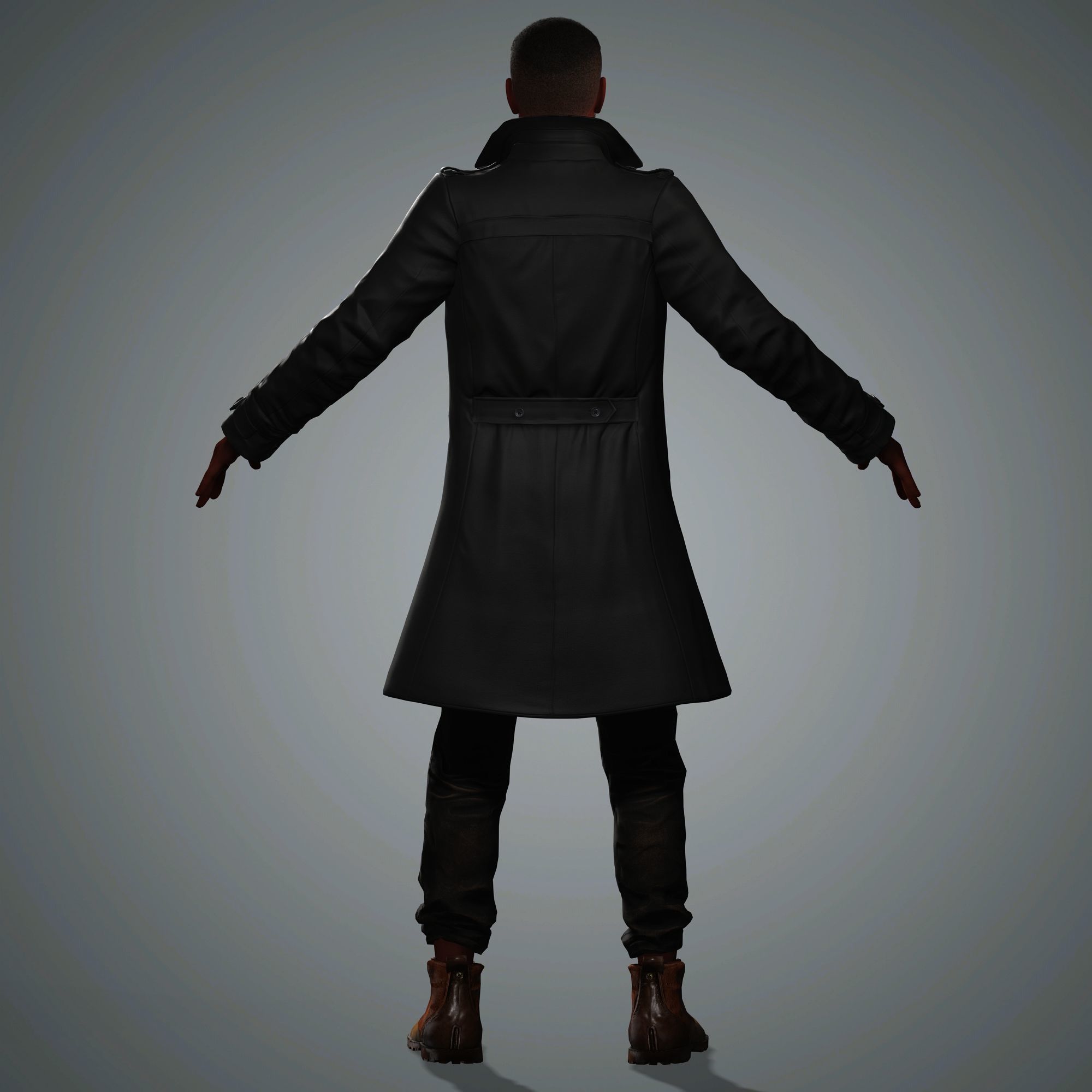 Anthony Mackie Character Low-poly 3D model_6