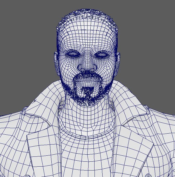 Anthony Mackie Character Low-poly 3D model_18