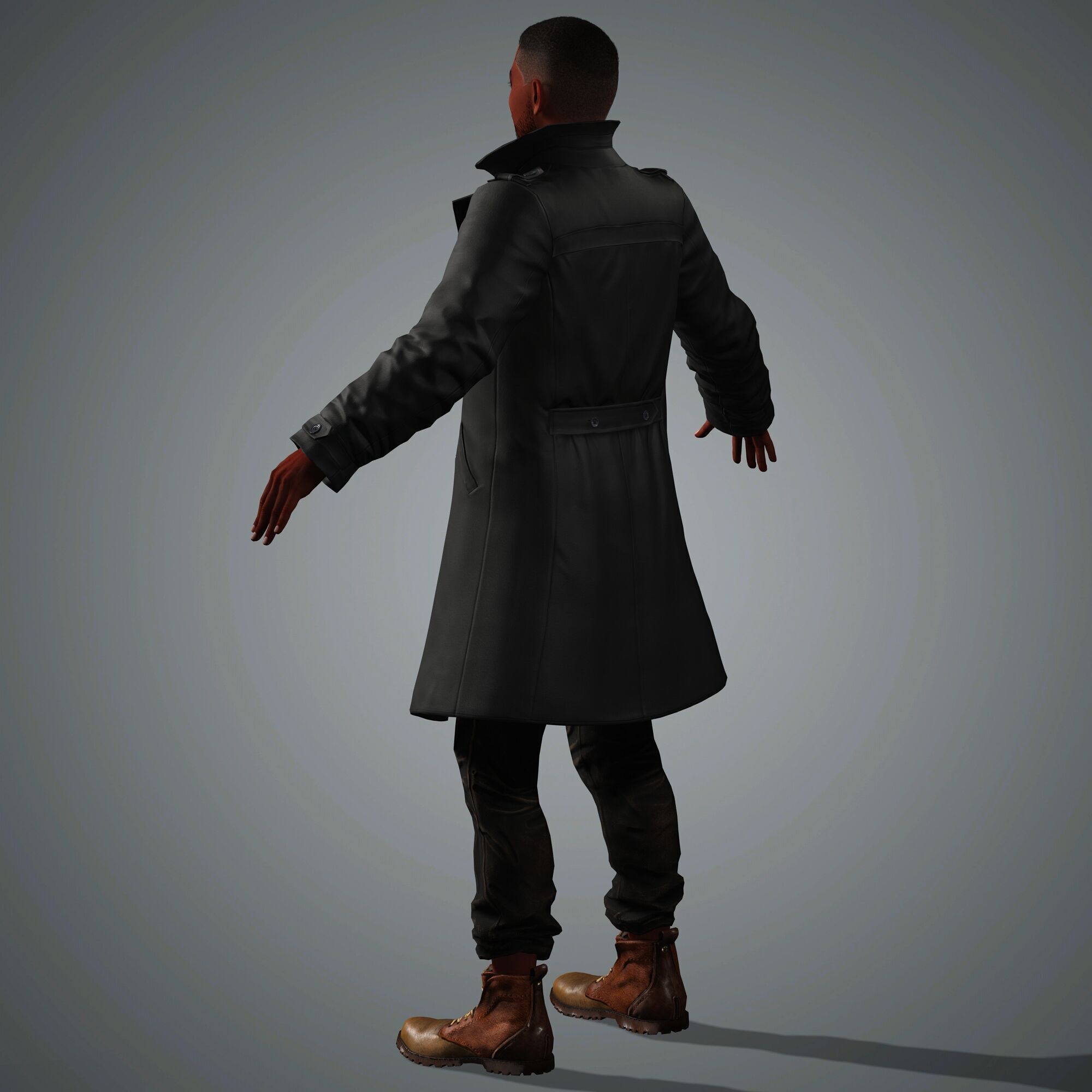 Anthony Mackie Character Low-poly 3D model_11