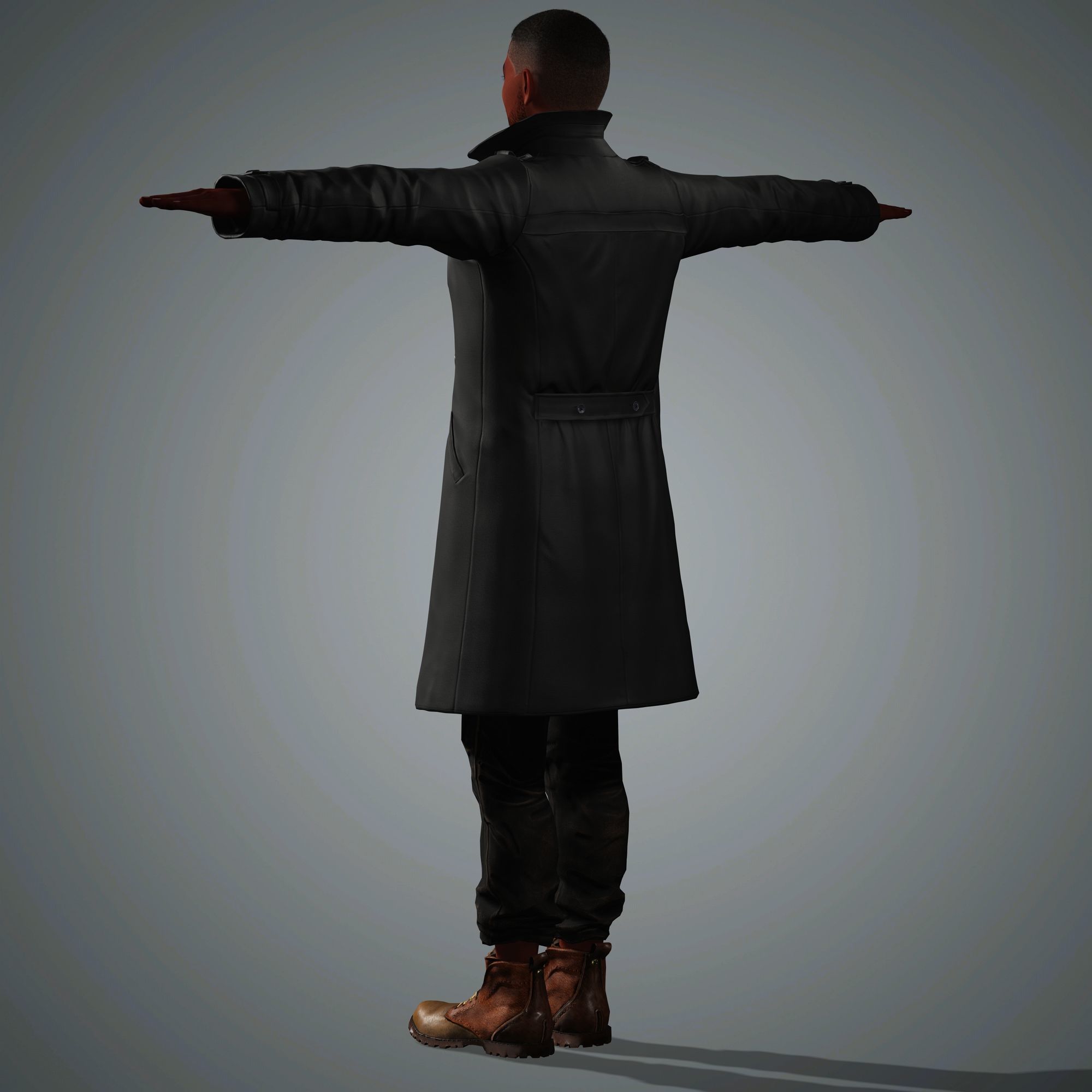 Anthony Mackie Character Low-poly 3D model_14