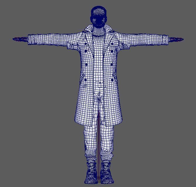 Anthony Mackie Character Low-poly 3D model_19