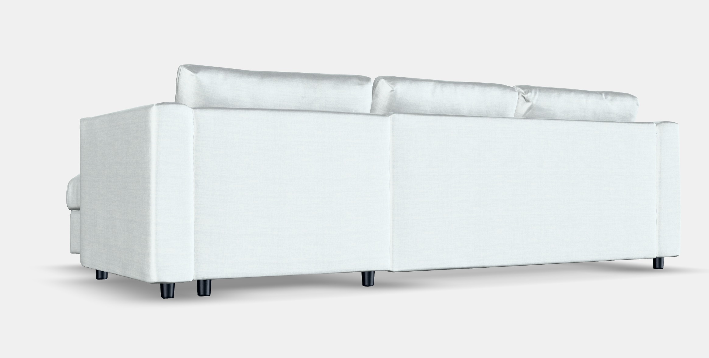 VIMLE Cover 3-seat sofa w chaise longue Low-poly 3D model_2