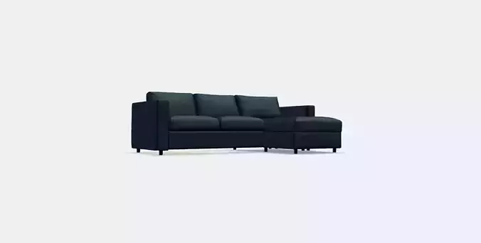 VIMLE Cover 3-seat sofa w chaise longue 1