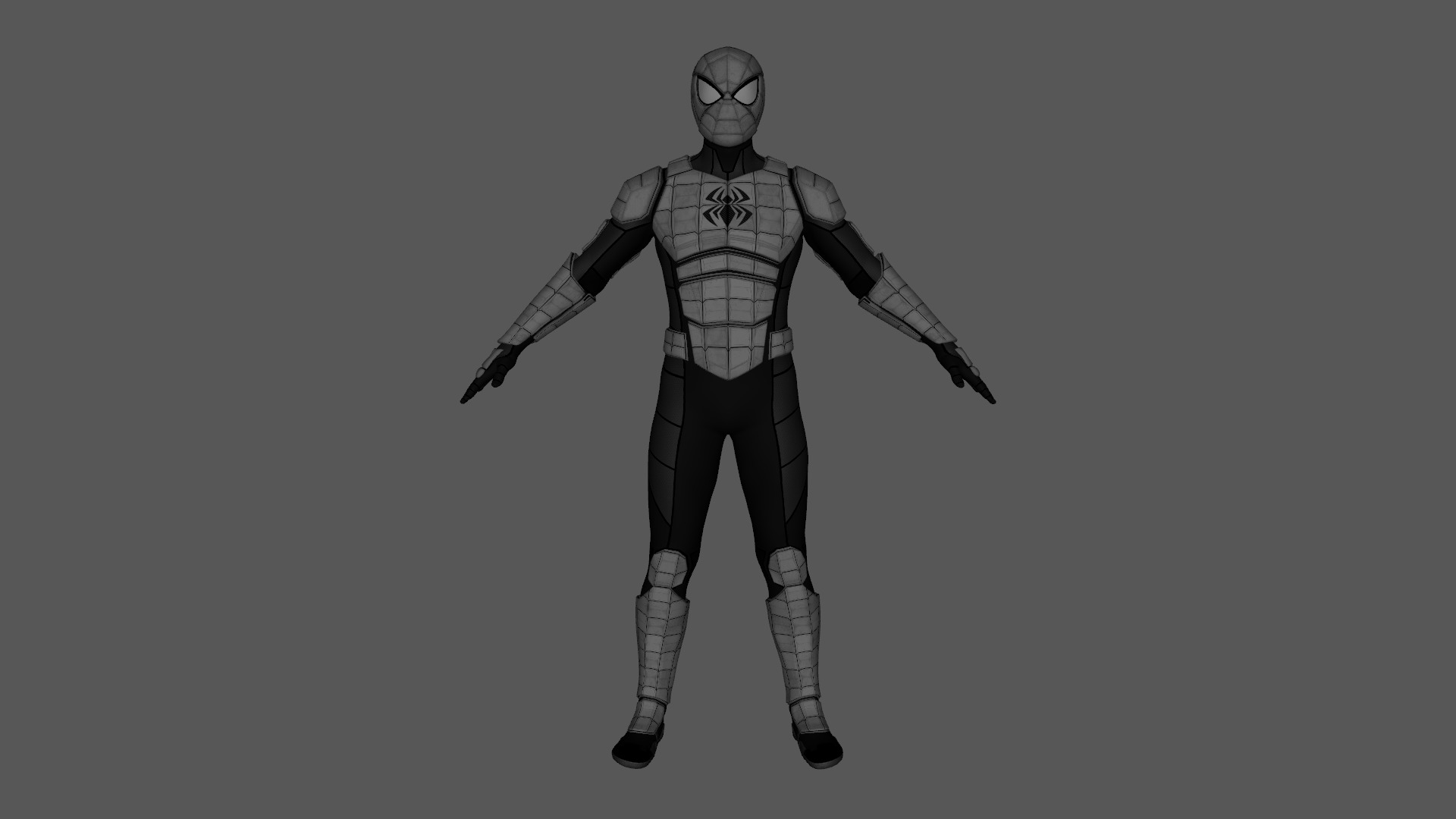 Spider-Armor MK I Rigged Animated Low-poly 3D model_13