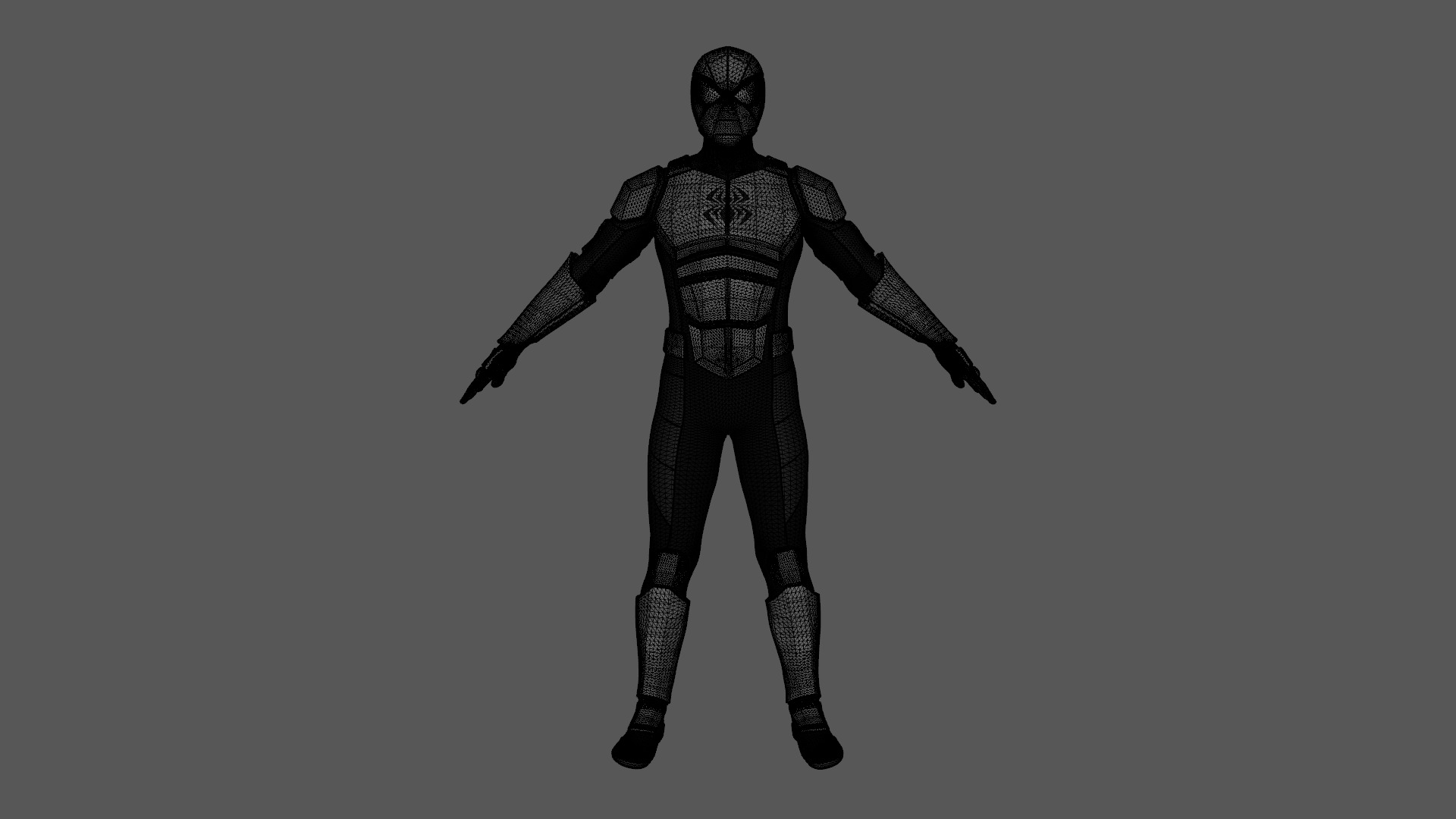 Spider-Armor MK I Rigged Animated Low-poly 3D model_14