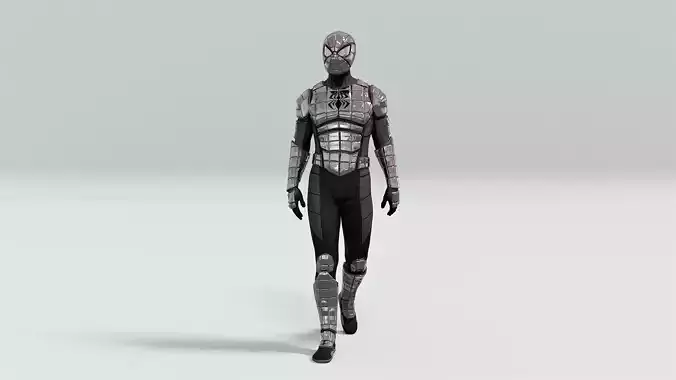 Spider-Armor MK I Rigged Animated