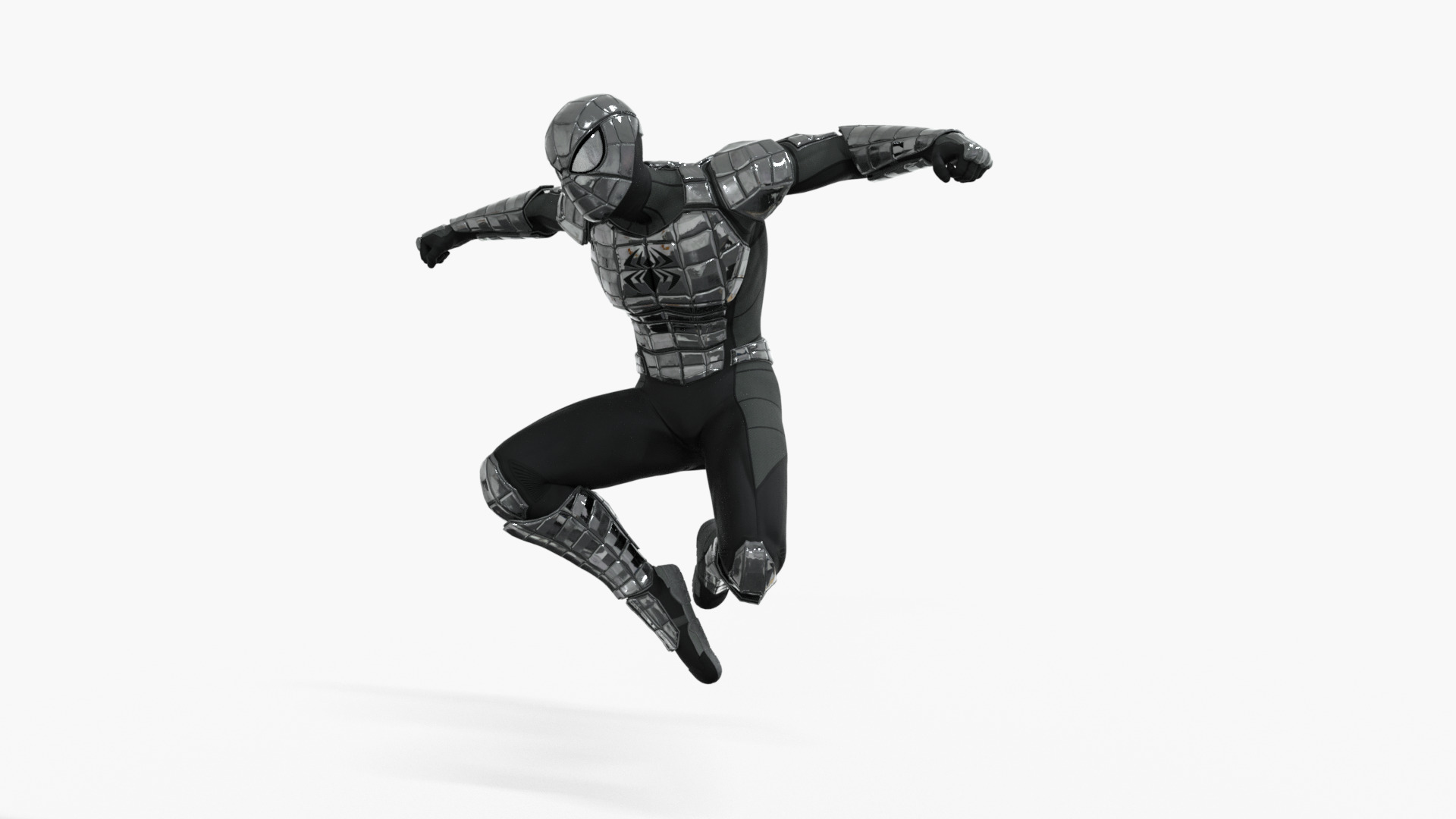 Spider-Armor MK I Rigged Animated Low-poly 3D model_9