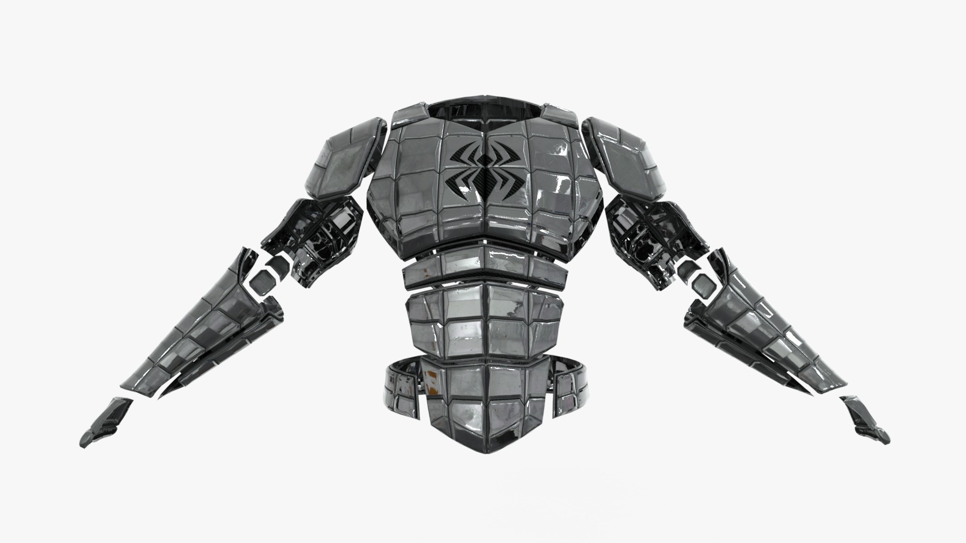 Spider-Armor MK I Rigged Animated Low-poly 3D model_5